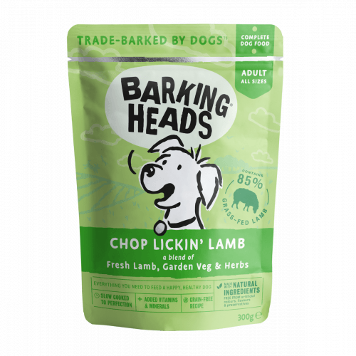 BARKING HEADS Chop Lickin’ Lamb kapsička 300g (min. odběr 10 ks)