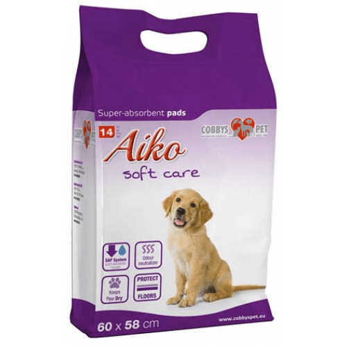 Podložka absorbční pro psy Aiko Soft Care 60x58cm 14ks