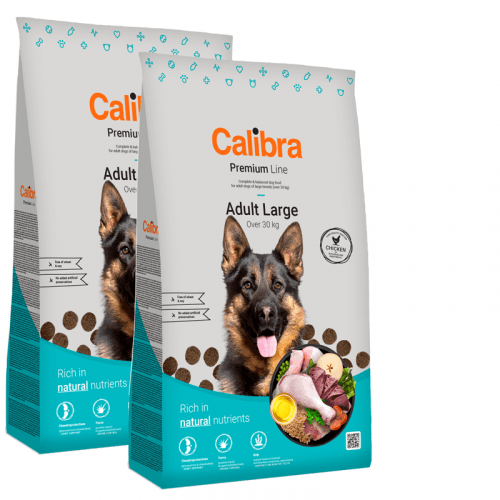 2x Calibra Dog Premium Line Adult Large 12 kg NEW