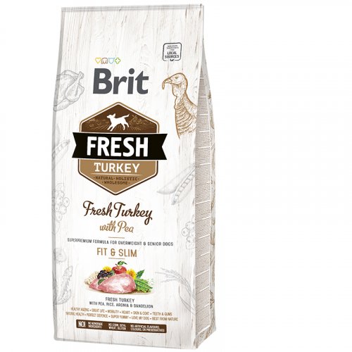 Brit Dog Fresh Turkey & Pea Light Fit & Slim 12kg VÝPRODEJ