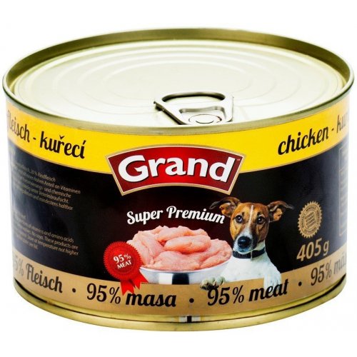 GRAND konzerva Superpremium pes drůbeží 405g