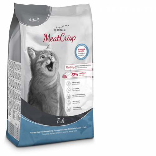 Platinum Cat - MeatCrisp Adult Fish - Ryba pro dospělé kočky 1,5 kg