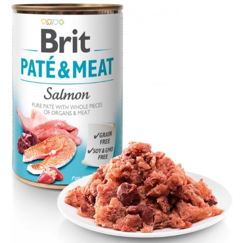 Brit Dog konz Paté & Meat Salmon 800g (min. odběr 6 ks)