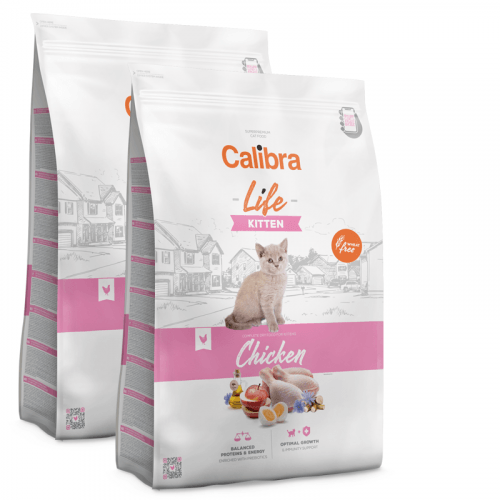 2x Calibra Cat Life Kitten Chicken 6 kg