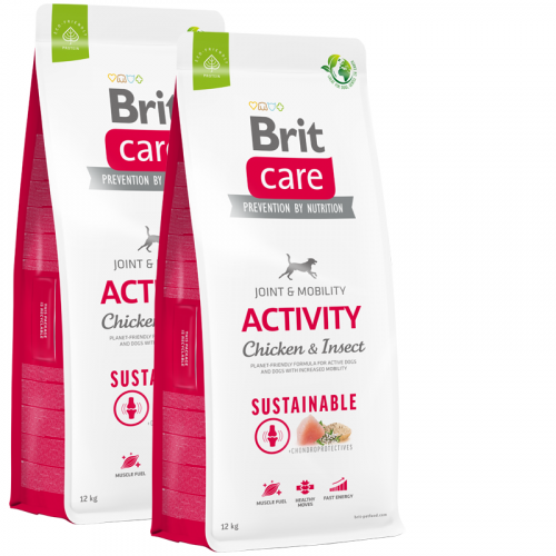 2 x Brit Care Dog Sustainable Activity 12 kg NEW