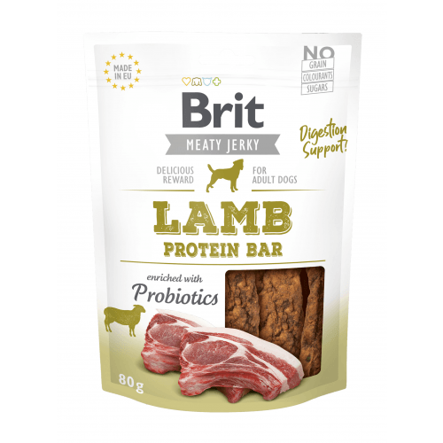 Brit Jerky Lamb Protein Bar 80g (min. odběr 12 ks)