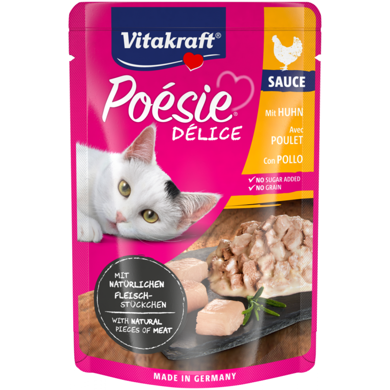 Vitakraft Cat Poésie DéliSauce kapsa kuřecí 85g