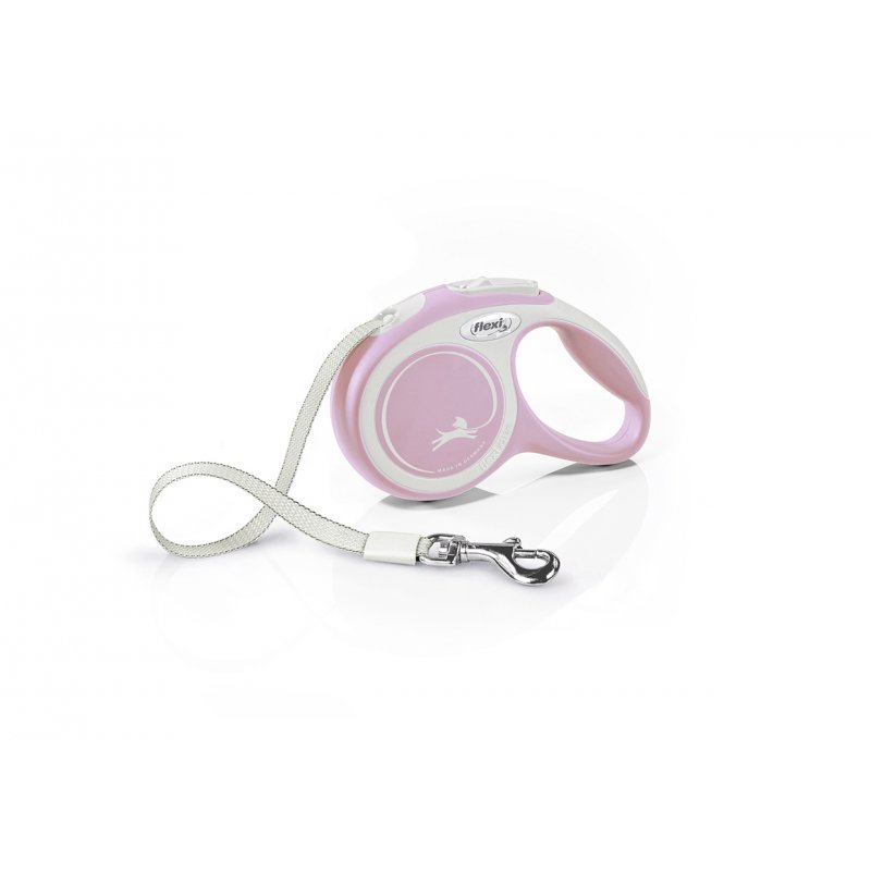 Vodítko FLEXI Comfort XS pásek 3m/12kg růžová NEW