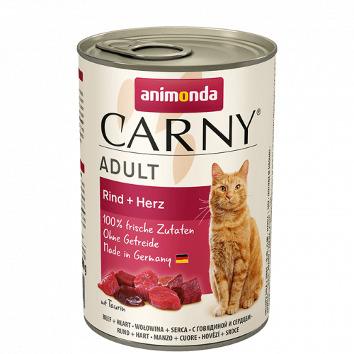 Animonda konzerva kočka Adult hovězí srdce 400g