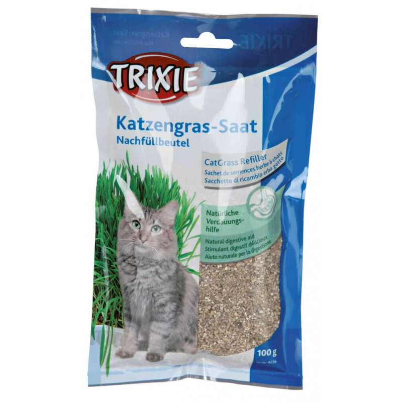 Tráva pro kočku v sáčku 100g TRIXIE