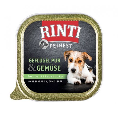 Rinti Dog Feinest vanička drůbež + zelenina 150g