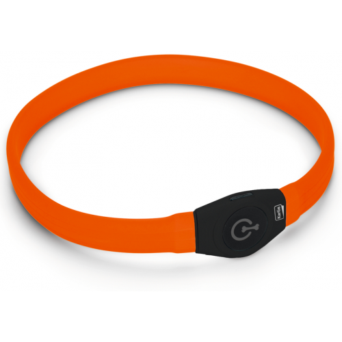Obojek Visio Light LED USB nabíjecí oranžový 65cm KAR