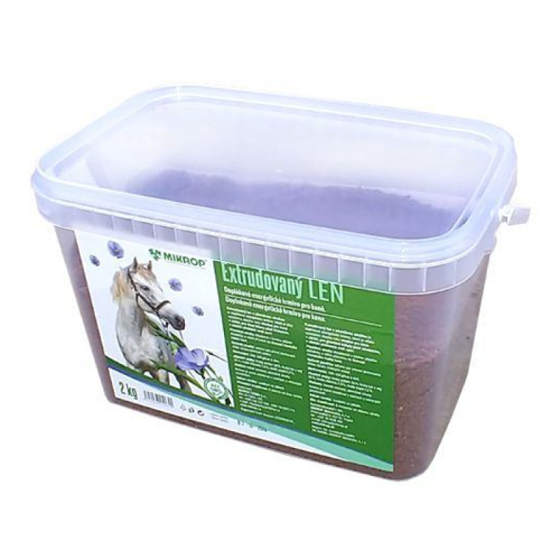 Mikrop Extrudovaný len pro koně kyblík 2kg