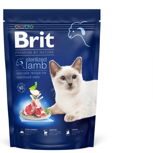 Brit Premium Cat by Nature Sterilized Lamb 800g