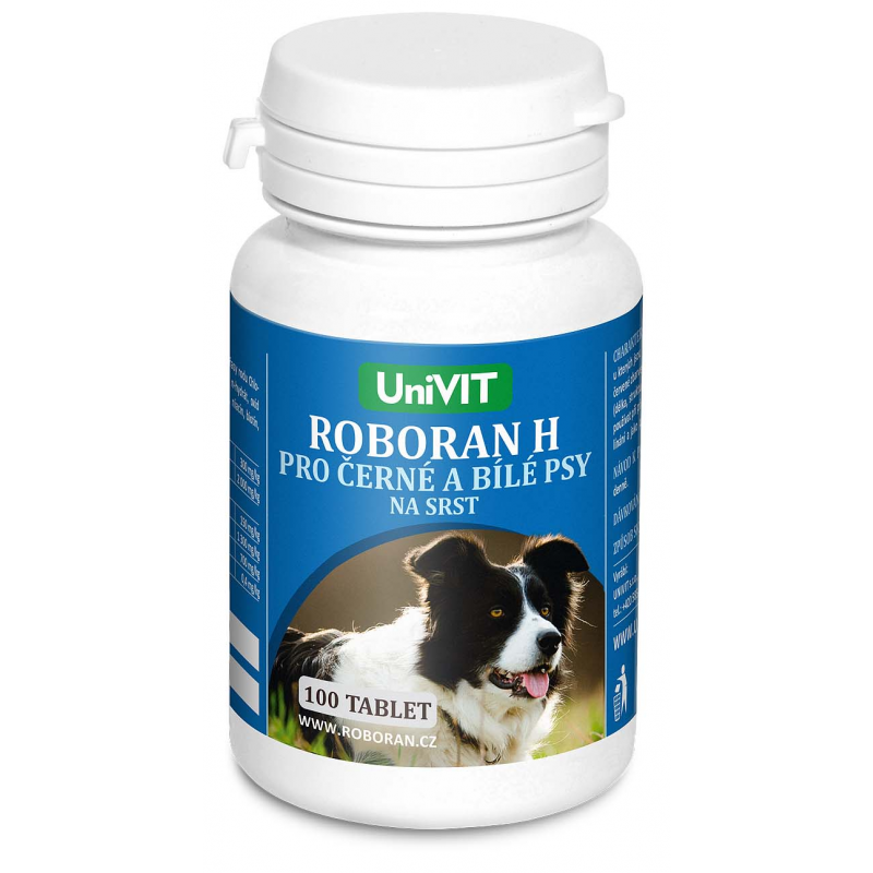 Roboran H pro psy černé a bílé 100tbl
