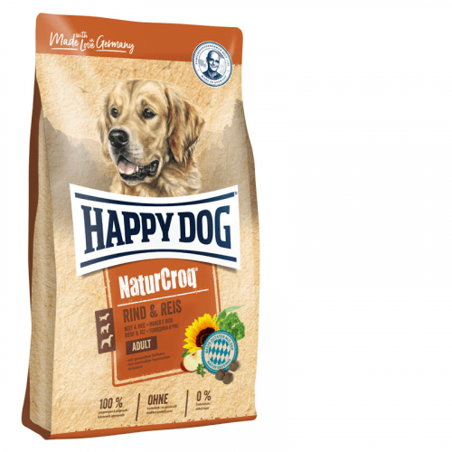 Happy Dog Natur - NaturCroq Rind & Reis 1 kg