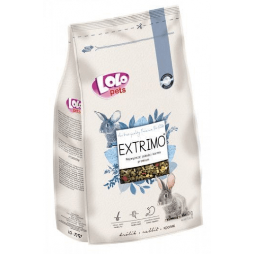 EXTRIMO kompletní krmivo pro králíky v sáčku se zipem 750 g