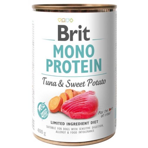 Brit Dog konz Mono Protein Tuna & Sweet Potato 400g (min. odběr 6 ks)