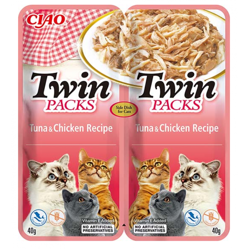 Churu Cat Twin Packs Tuna&Chicken in Broth 80g