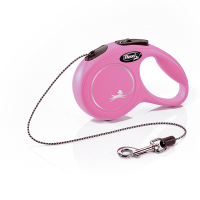 Vodítko FLEXI Classic NEW XS lanko 3m/8kg růžová
