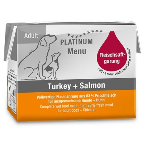Platinum Menu Turkey + Salmon - Krocan + Losos 90 g