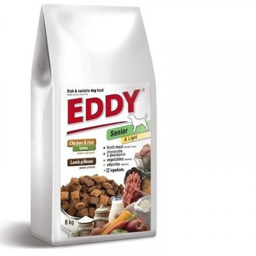EDDY Senior&Light Breed s masovými polštářky 8kg