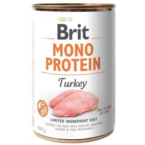 Brit Dog konz Mono Protein Turkey 400g (min. odběr 6 ks)