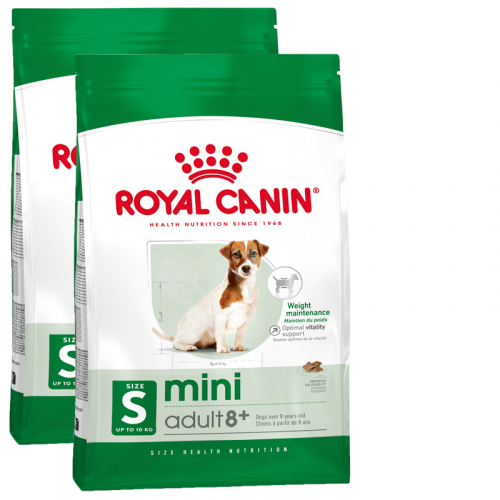 2x NEW Royal Canin SHN MINI ADULT 8+ 8 kg