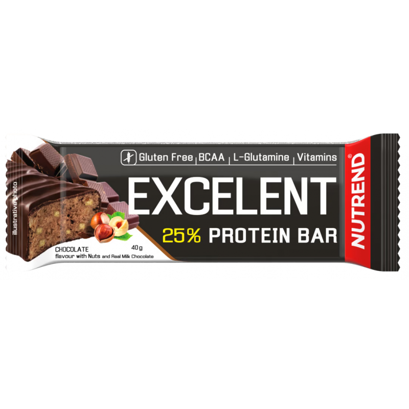 Nutrend Excelent Protein Bar Čokoláda s oříšky 40g