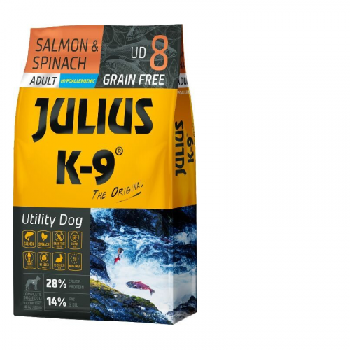 JULIUS K-9 10kg ADULT SALMON&SPINACH