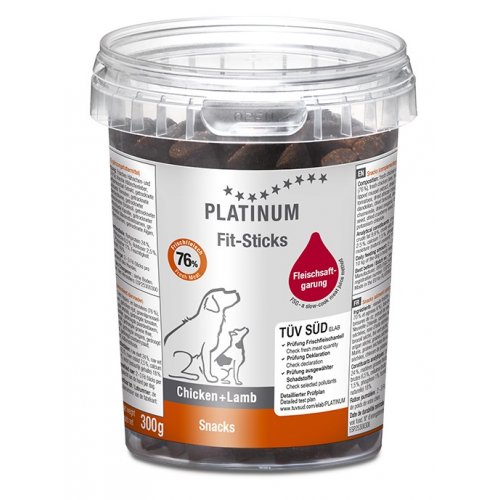 Platinum Fit-Sticks Chicken & Lamb - Kuře & Jehně tyčinky 300 g