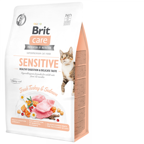 Brit Care Cat Grain-Free Sensitive Healthy Digestion & Delicate Taste 400g