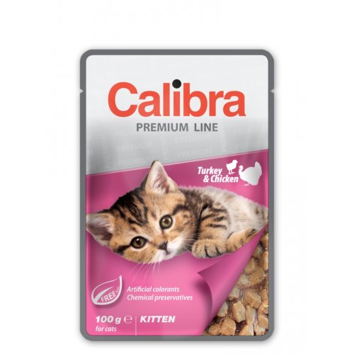 Calibra Cat  kapsa Premium Kitten Turkey & Chicken 100g (min. odběr 24 ks)