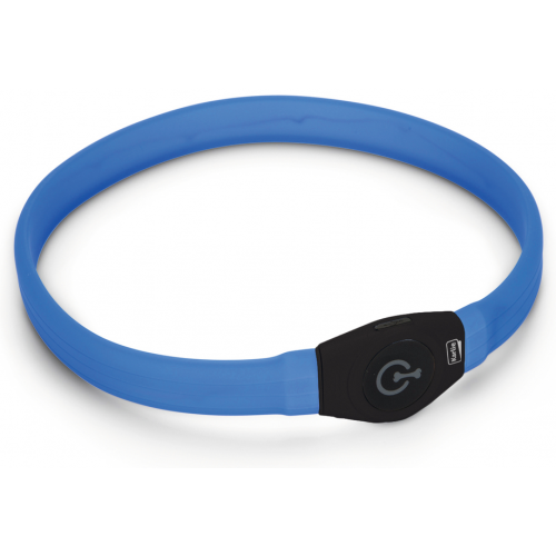 Obojek Visio Light LED USB nabíjecí modrý 65cm KAR