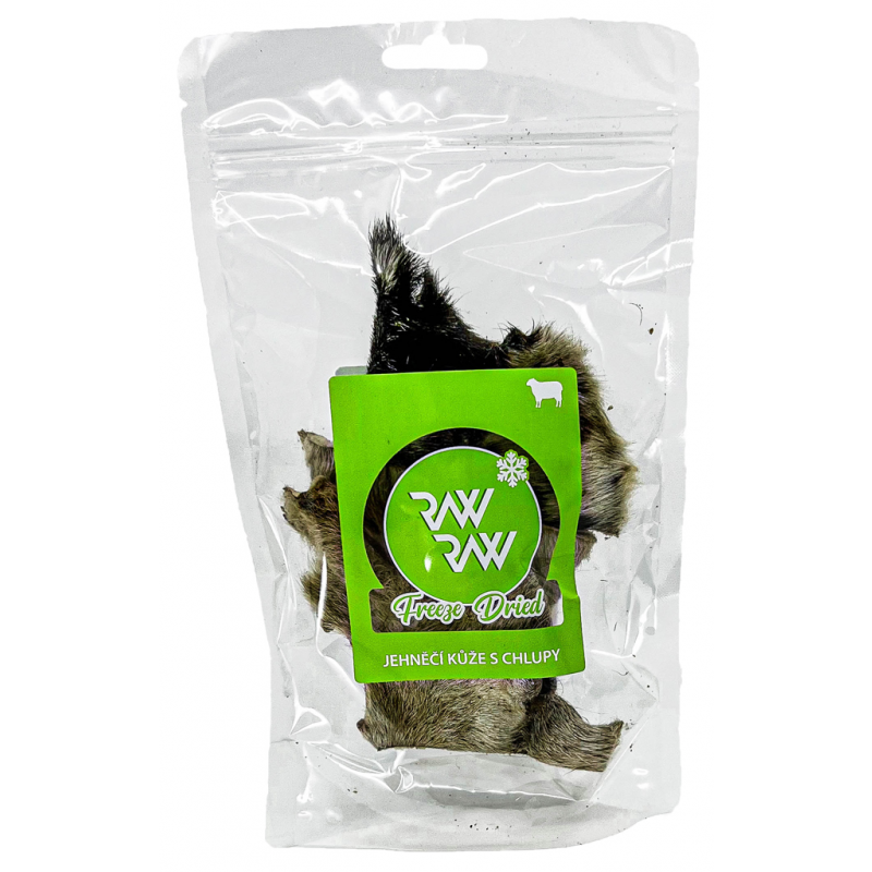 Raw Raw pochoutka mrazem sušené Jehněčí kůž 40g