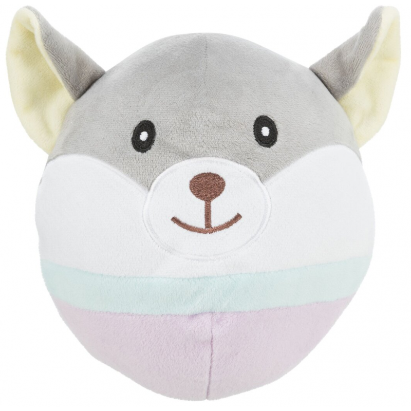 JUNIOR Bear, plyšová medvědí hlava pro štěňata, 20 cm - DOPRODEJ