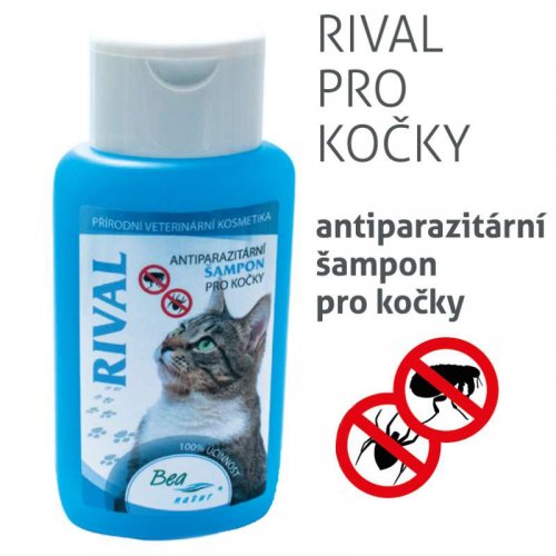 Šampon Bea Natur RIVAL antiparazitární kočka 220ml