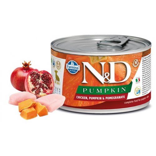 N&D DOG PUMPKIN Puppy Chicken & Pomegranate Mini 140g