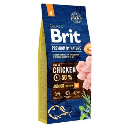 Brit Premium by Nature Junior M 15kg VÝPRODEJ