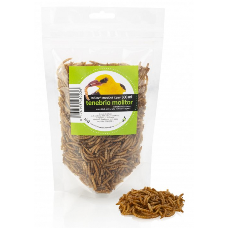UGF sušený moučný červ 500ml 80g