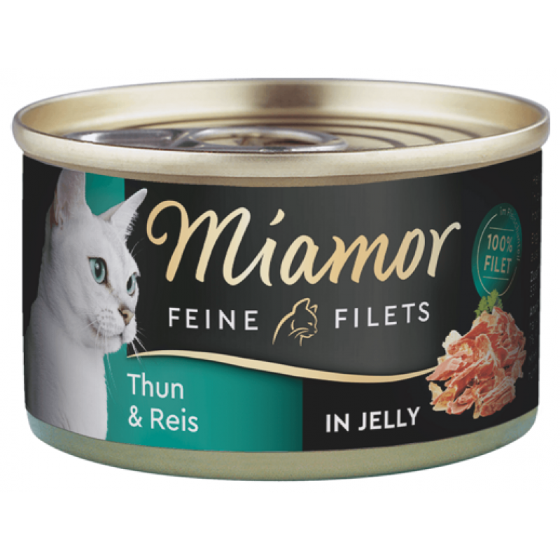 Miamor Cat Filet konzerva tuňák+rýže v želé 100g