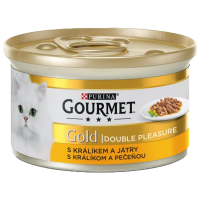 Gourmet Gold konz. kočka pašt. duš.králík a játra 85g (min. odběr 24 ks)
