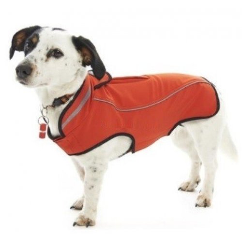 KRUUSE obleček pro psy Softshell červený chili 46cm L
