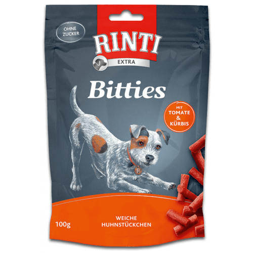 Rinti Dog Extra Bitties pochoutka rajče+dýně 100g