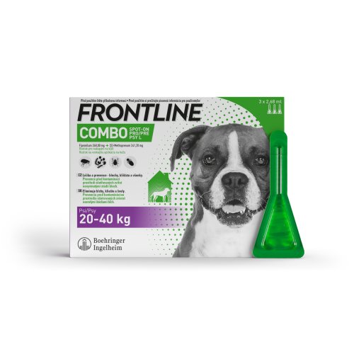 FRONTLINE COMBO spot-on pro psy L (20-40kg)-3x2,68ml