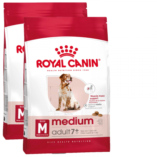 2x NEW Royal Canin SHN MEDIUM ADULT 7+ 15 kg
