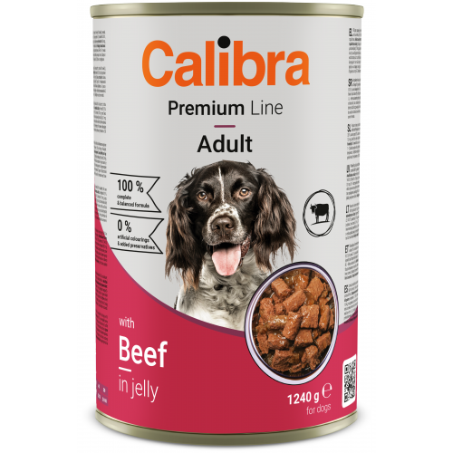 Calibra Dog Premium konz. with Beef 1240g (při odběru min. 12 ks)