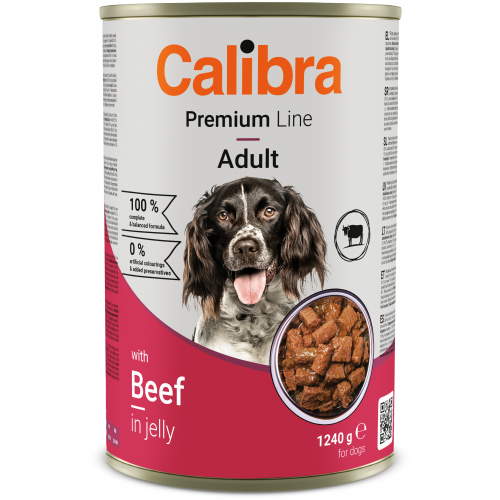 Calibra Dog Premium konz. with Beef 1240g