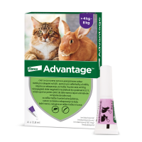 Advantage pro velké kočky a králíky 80mg 4x0,8ml