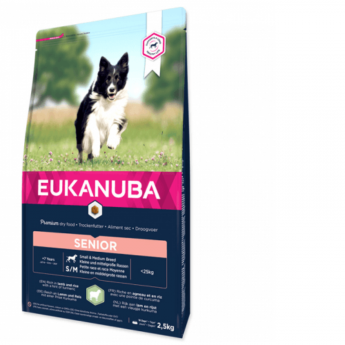 Eukanuba Dog Senior Small&Medium Lamb&Rice 2,5kg